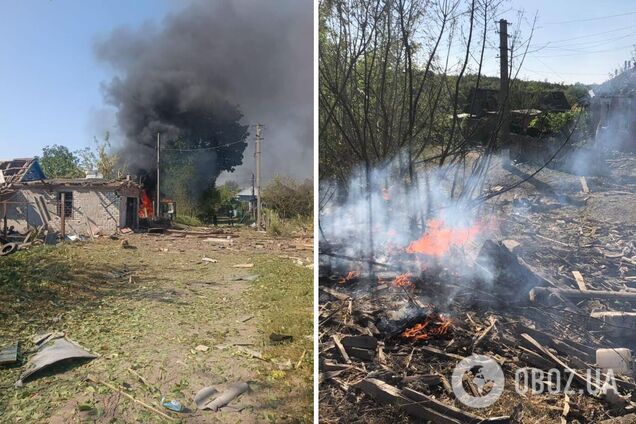 Враг сбросил КАБы на поселок в Сумской области: погибла женщина, ранены пять человек, среди них - двое подростков. Фото