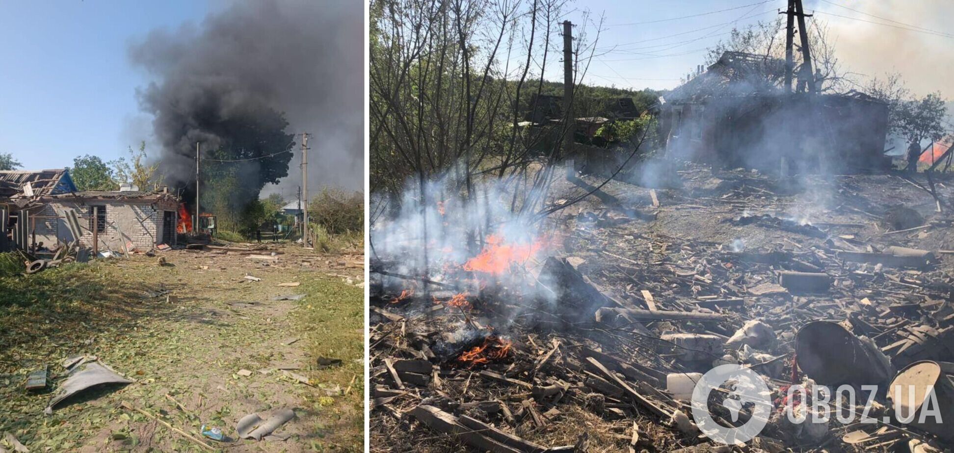 Враг сбросил КАБы на поселок в Сумской области: погибла женщина, ранены пять человек, среди них - двое подростков. Фото
