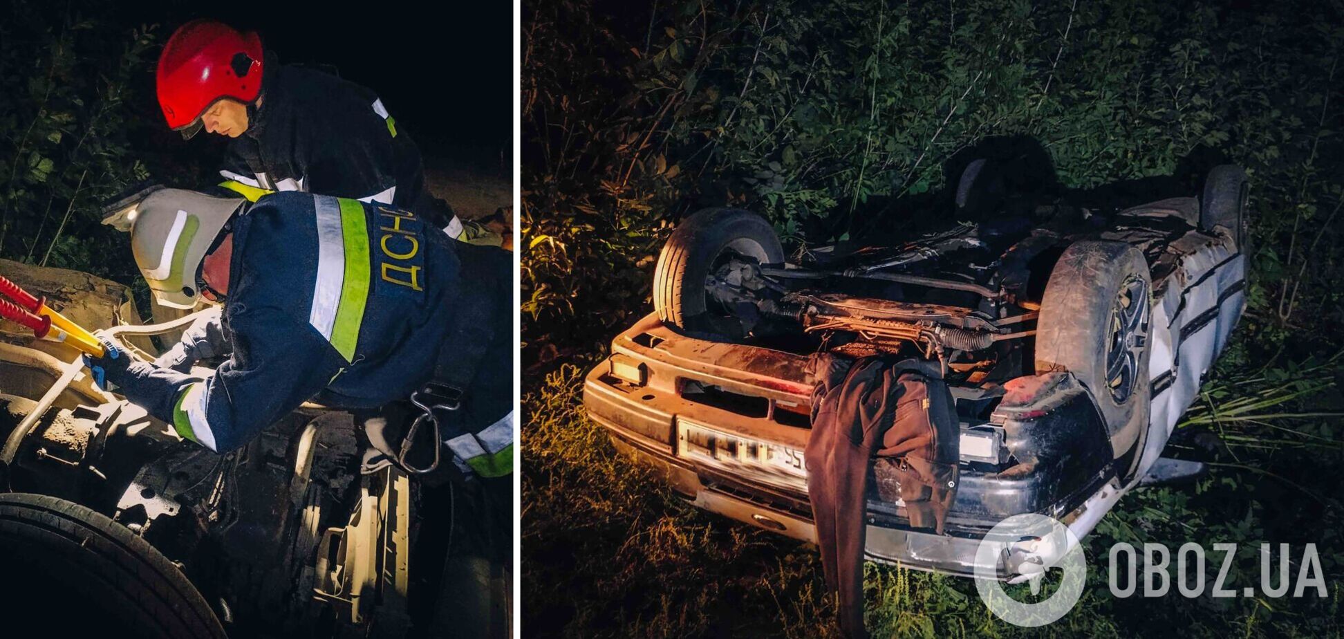 На місці ДТП працювали рятувальники ДСНС