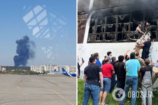 У підмосковному Одинцово спалахнула крупна пожежа: стовп чорного диму видно здалеку. Фото і відео