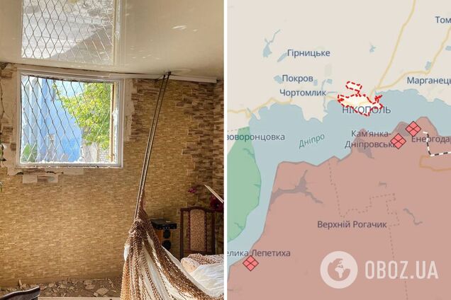 Ворог гатив по Нікопольщині: пошкоджені кафе, супермаркет, будинки, газогін і ЛЕП. Фото