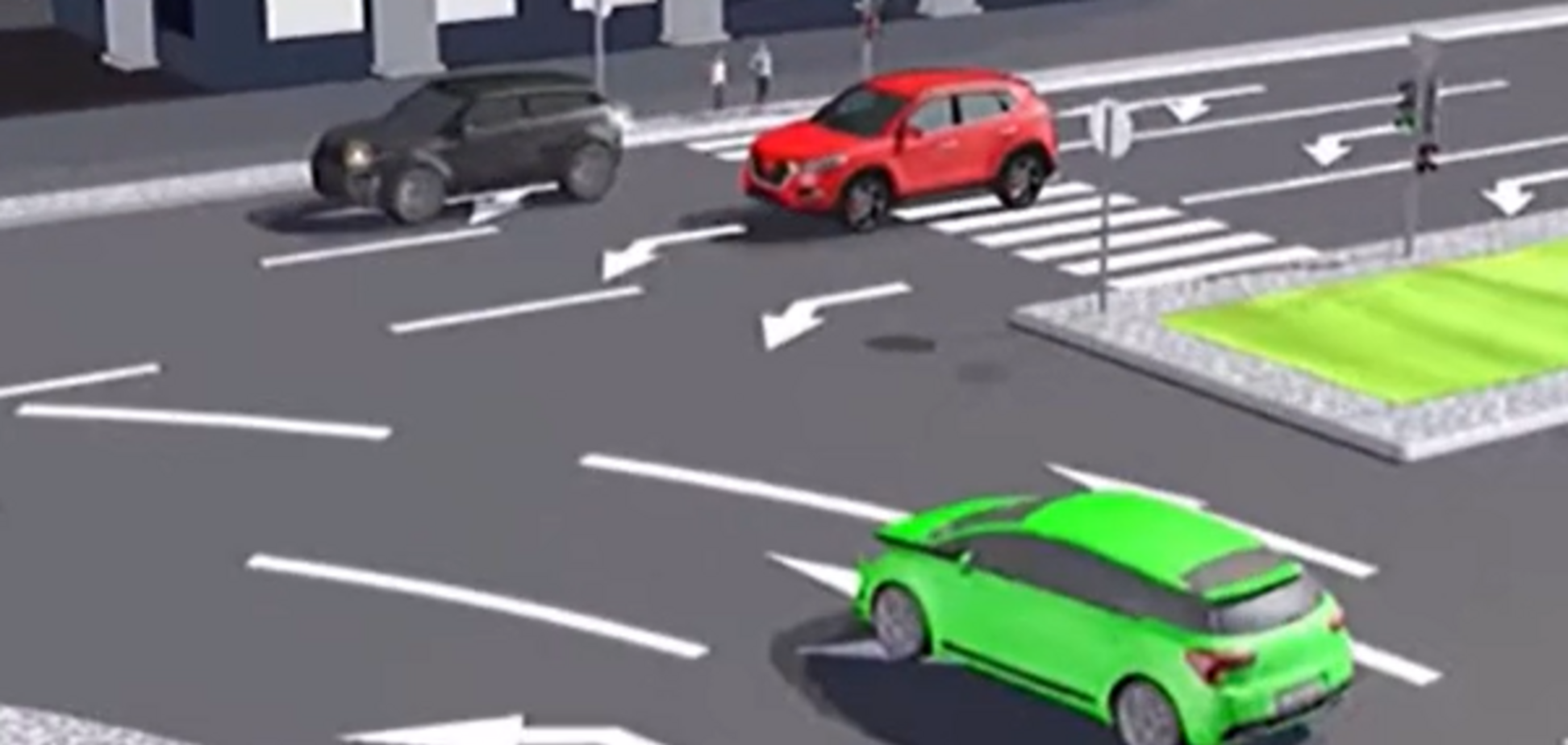 Чи повинен водій дати дорогу двом іншим авто? Завдання на знання ПДР