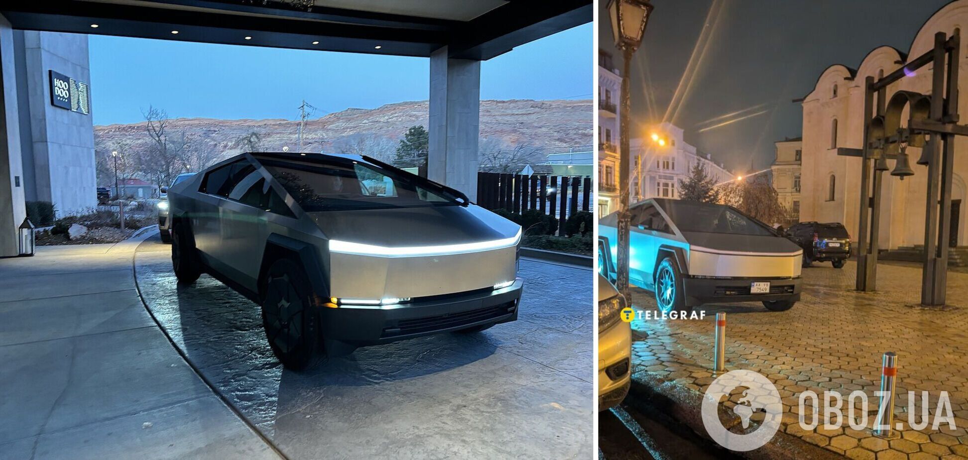 В Киеве на Подоле заметили редкий пикап Tesla Cybertruck: как выглядит и кому принадлежит авто. Фото