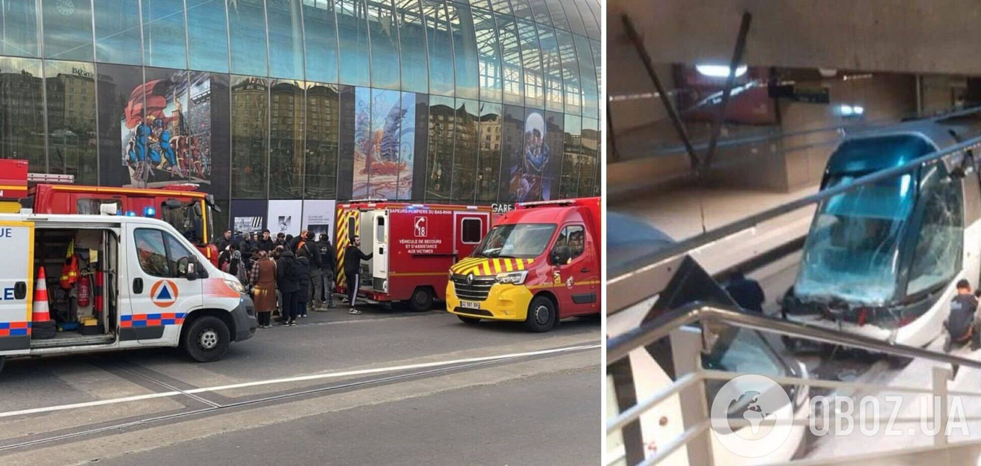 У французькому Страсбурзі зіткнулися два потяги: постраждали близько 50 осіб. Відео