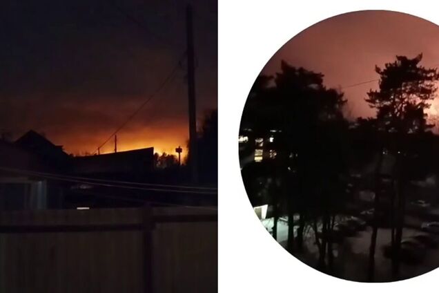В российском Брянске раздались взрывы: оккупанты жалуются на массовые прилеты ракет и БПЛА, есть попадание в химзавод. Видео