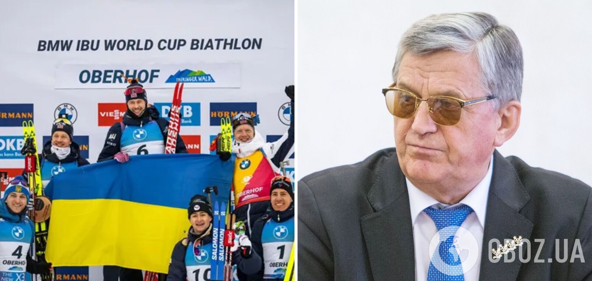 "Болваны. Вымирающая нация": чемпион ОИ из РФ изошел желчью из-за флага Украины на этапе КМ по биатлону