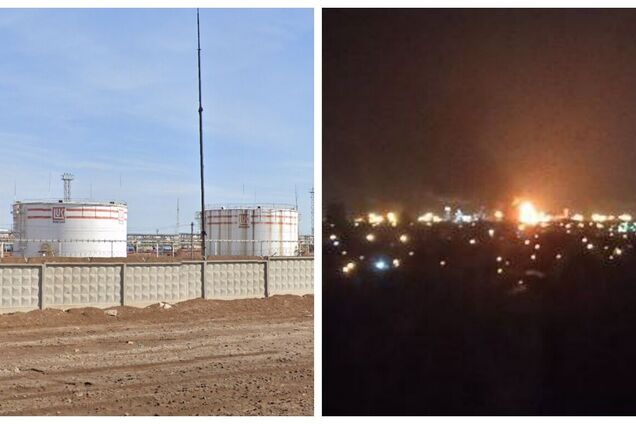 Зарево видно издалека: в Волгограде вспыхнул мощный пожар на НПЗ. Видео