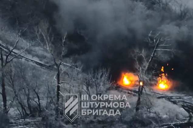 Спалили в попіл позицію окупантів і зірвали ворожий накат: у Третій штурмовій, як працюють по противнику. Відео