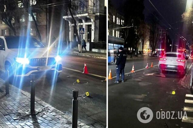 В Виннице водитель 'Мерседеса', играя в 'шашки', сбил двух девушек на переходе: пострадавшие в больнице, гонщика задержали. Фото и видео