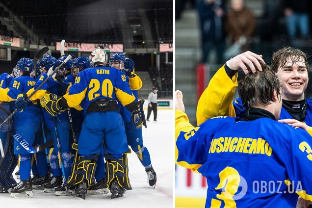 Впервые за 13 лет: сборная Украины выиграла МЧМ по хоккею и повысилась в классе