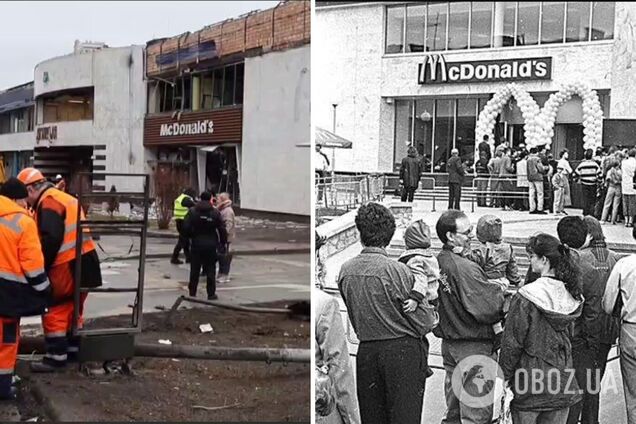 Первый в Украине: в Киеве российская ракета повредила известный McDonald's на Лукьяновке. Архивные фото