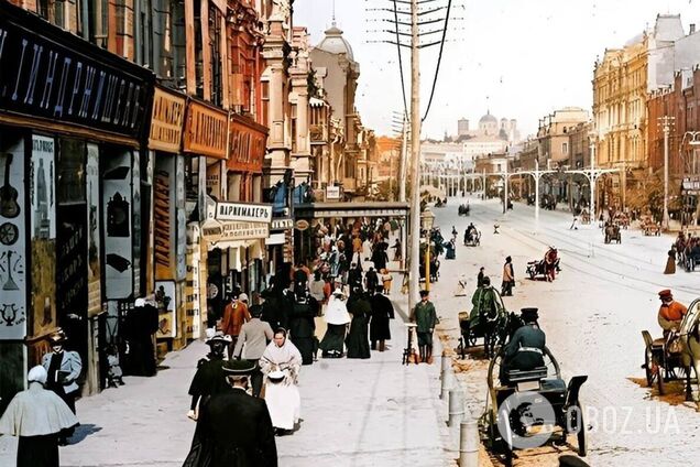 В сети показали, как выглядели Крещатик и улица Городецкого в Киеве в 1900-х годах. Архивные фото