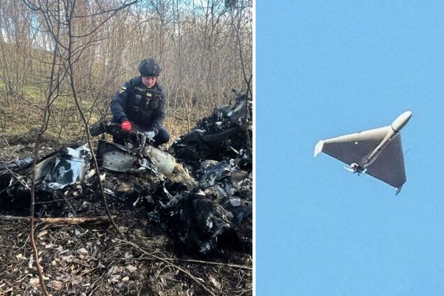 На Київщині знешкодили бойову частину російського дрона 'Герань-2'. Фото