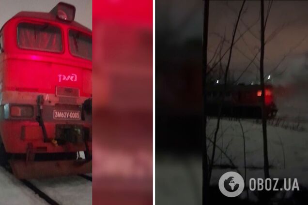 'Огонь уничтожил всю систему управления': в Санкт-Петербурге сожгли российский локомотив. Видео