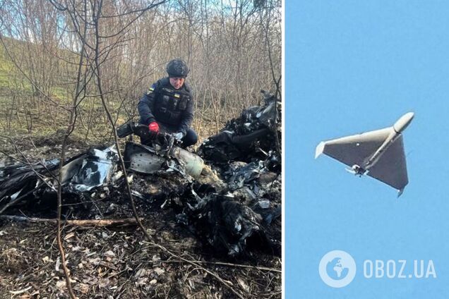 На Київщині знешкодили бойову частину російського дрона 'Герань-2'. Фото