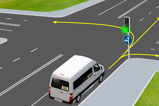 Куди дозволено проїхати водієві маршрутки: завдання з ПДР