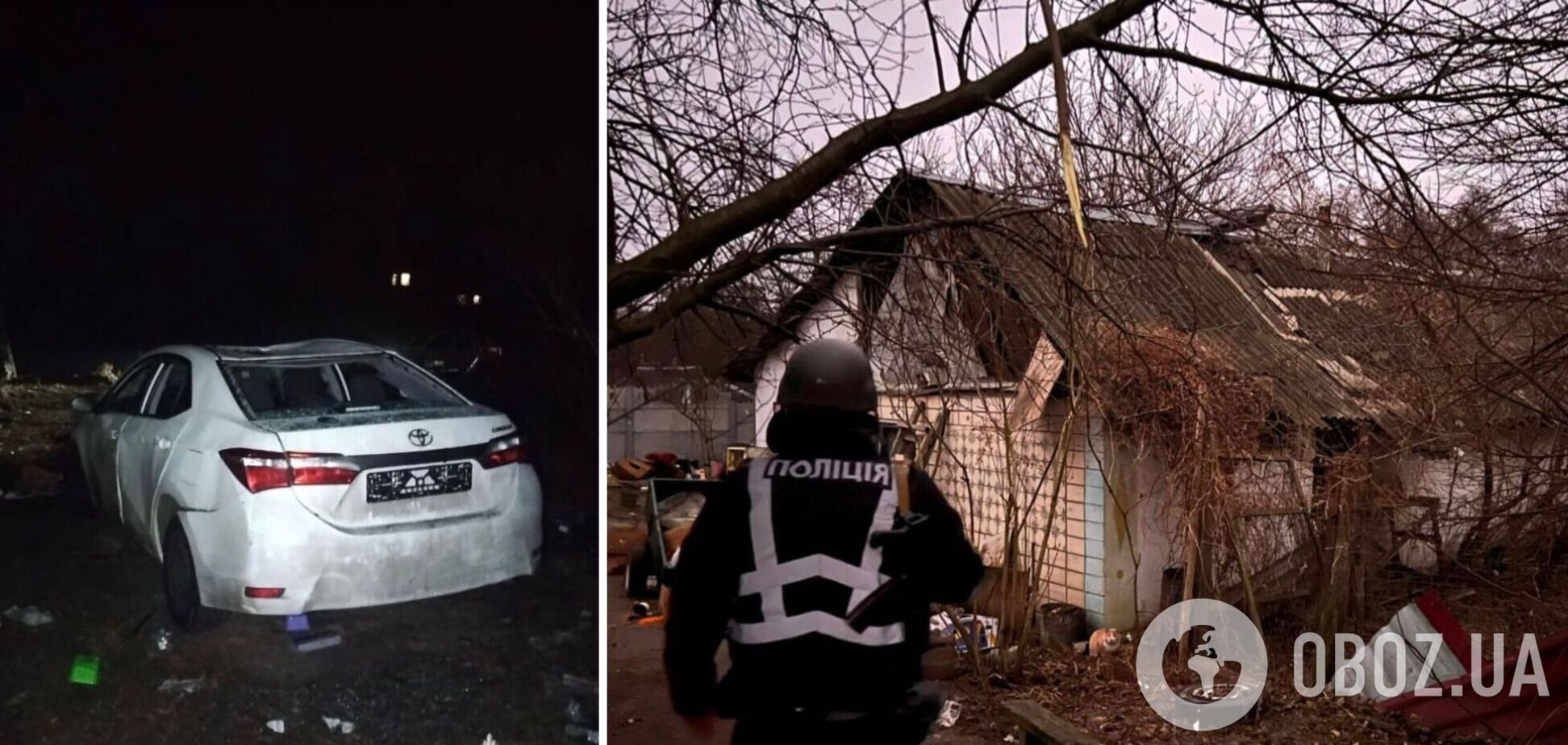 Есть повреждения, возник пожар: последствия российской атаки на Киевскую область. Фото