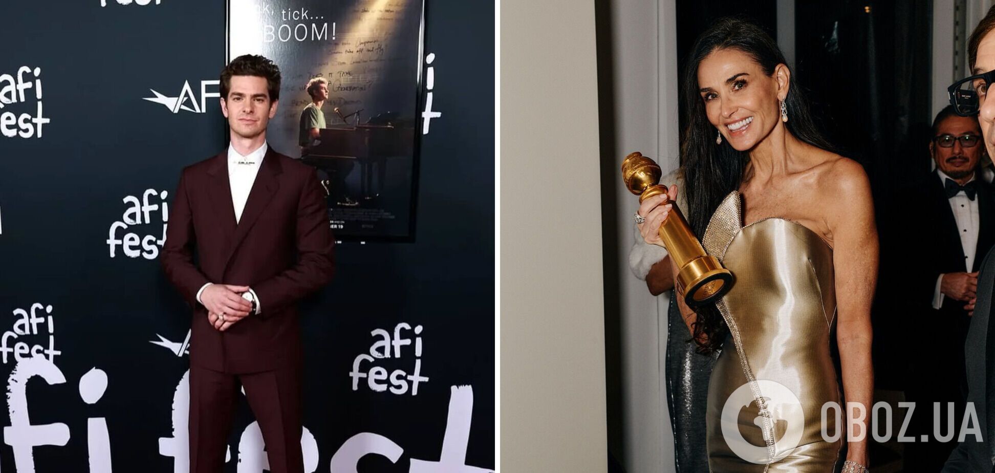 62-летняя Деми Мур подогрела слухи о романе с младшим на 21 год Эндрю Гарфилдом: в сети всплыло видео с флиртом звезд