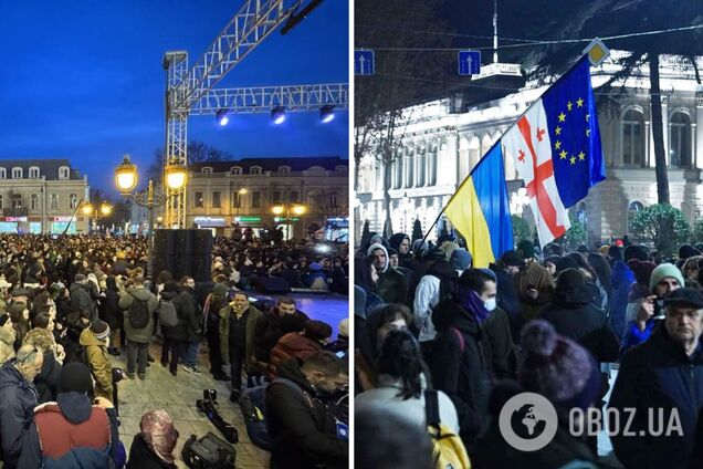 У Тбілісі тисячі людей вийшли на мітинг: вимагають звільнити політв’язнів. Фото і відео
