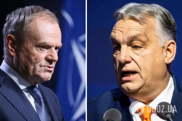 'Стане очевидно, що він грає за Путіна': Туск пригрозив Орбану 'наслідками', якщо той блокуватиме санкції ЄС проти Росії