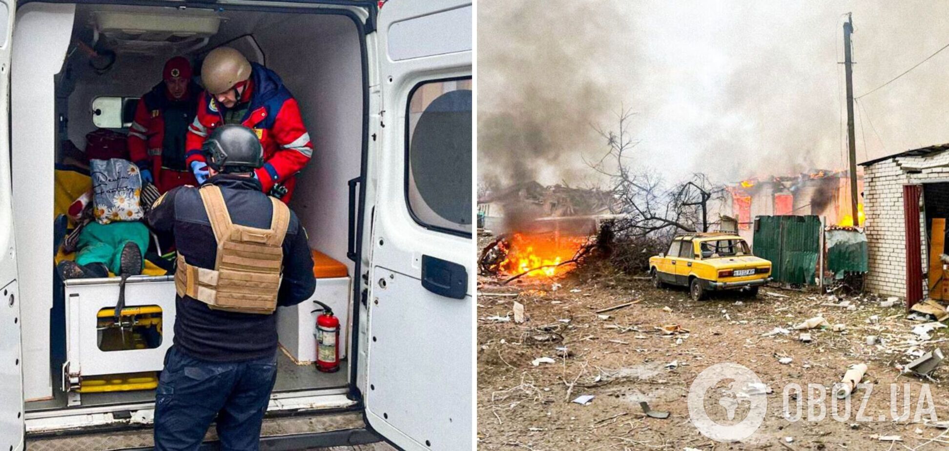 Окупанти інтенсивно обстрілювали Куп'янськ: загорілись будівлі і автівка, поранена жінка. Фото і відео