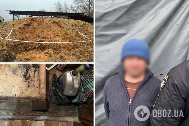 Побив до смерті товариша колуном та намагався приховати злочин: на Київщині затримали зловмисника. Фото