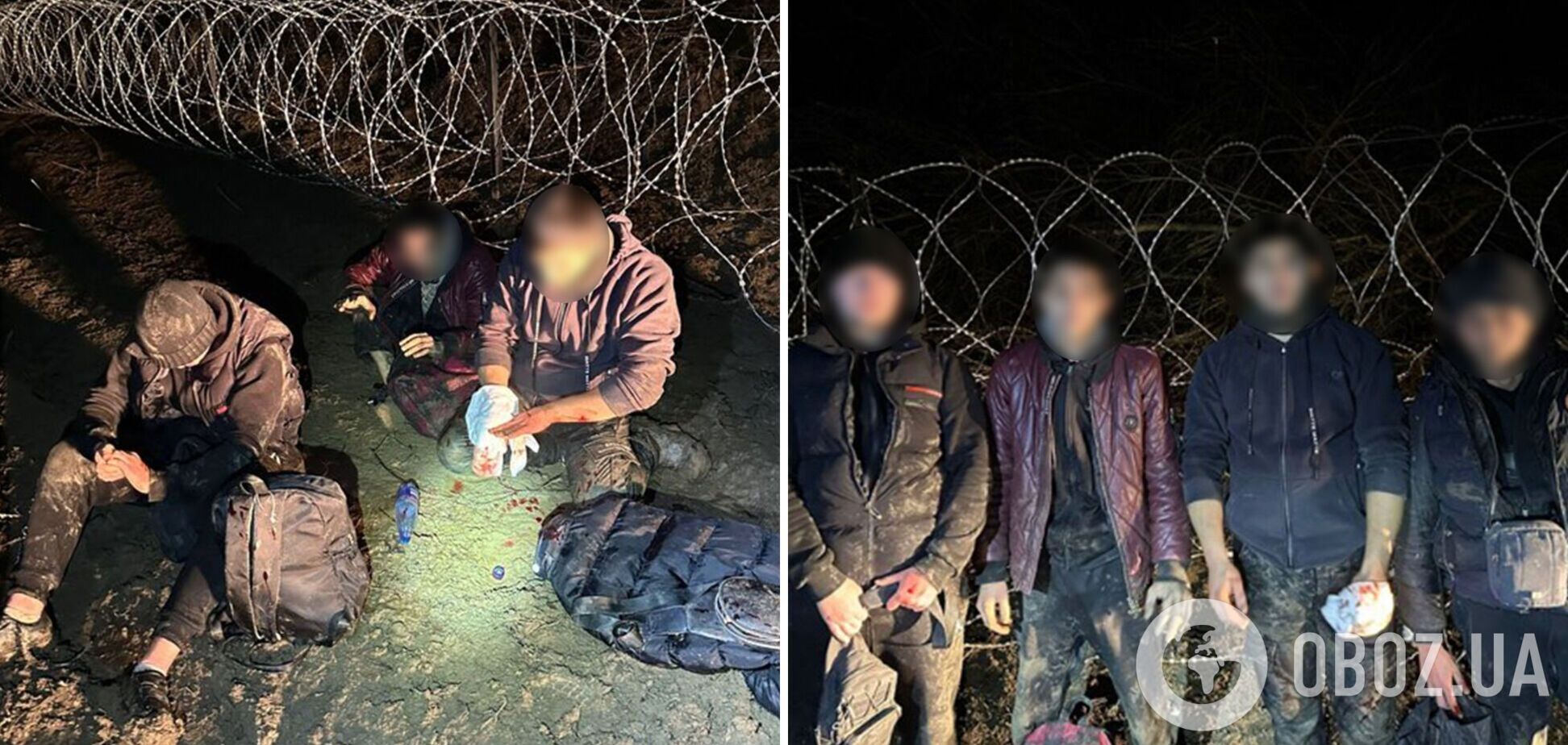 'Грязные, в крови, но живые': пограничники задержали группу мужчин, пытавшихся переплыть Тису. Фото и видео