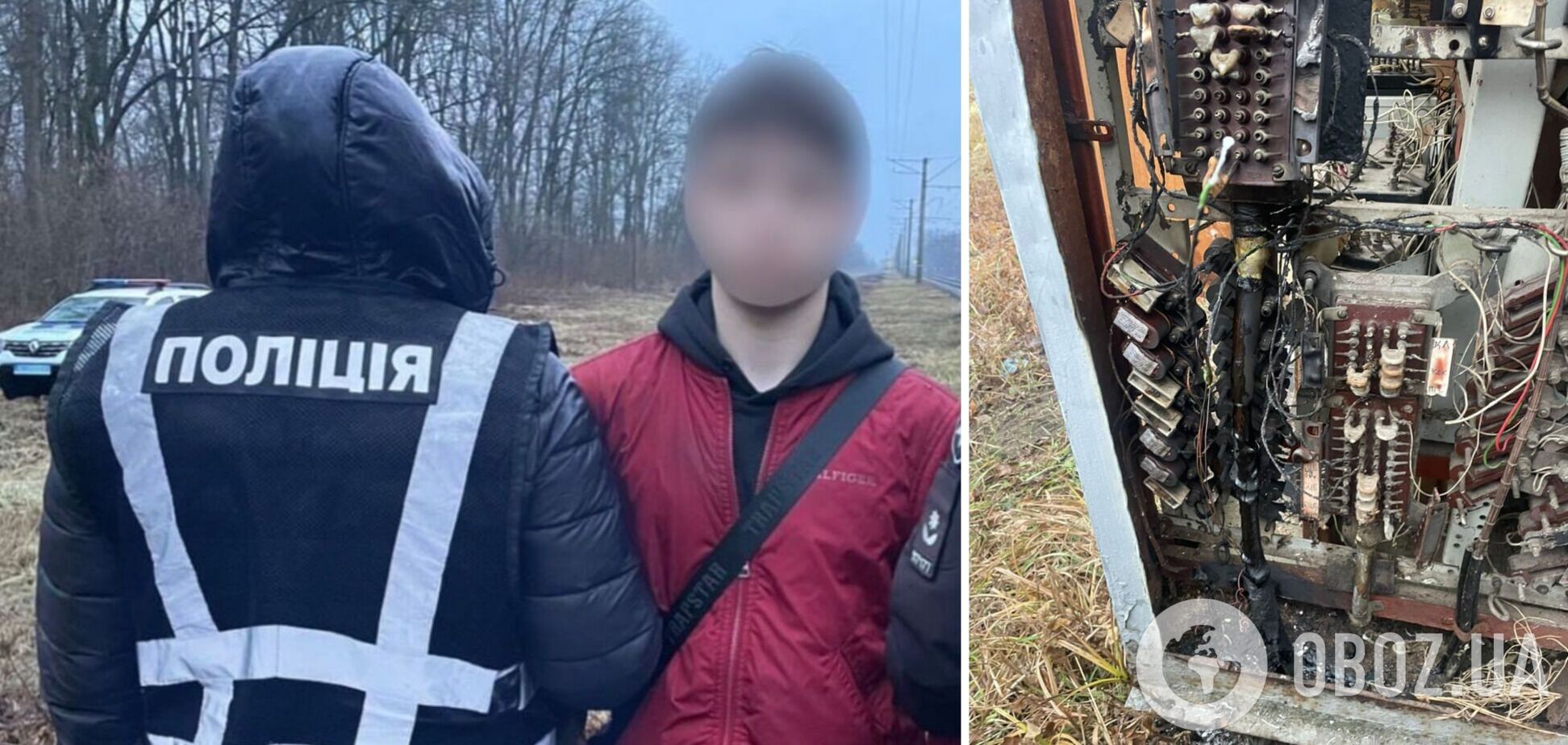 На замовлення ФСБ підпалив релейну шафу залізниці на Київщині: СБУ та Нацполіція затримали зловмисника. Фото