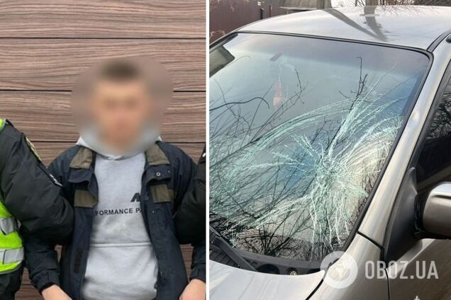 Під Києвом водій легковика на переході збив двох жінок та втік з місця ДТП. Фото