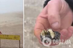 На побережье Одесщины начали убирать мазут из российских танкеров. Видео