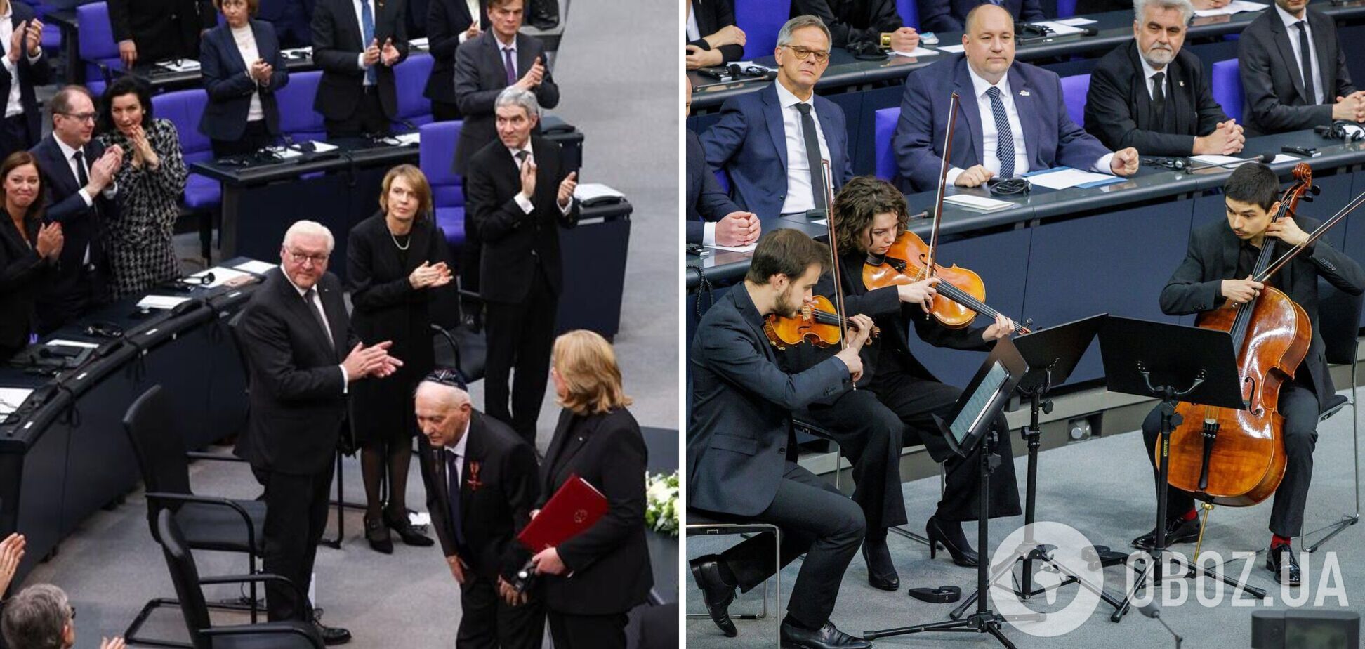 'Пытается уничтожить нас как нацию': украинец, переживший Холокост, выступая в Бундестаге, сравнил Путина с Гитлером. Фото и видео