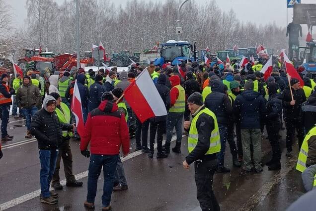 Польские фермеры проводят масштабный протест в Варшаве