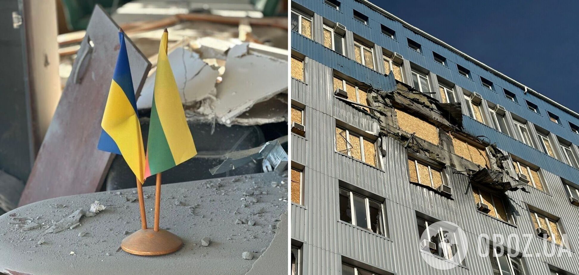 Росія вдарила по консульству Литви у Херсоні: очільник МЗС показав наслідки 'новорічного привітання'. Фото