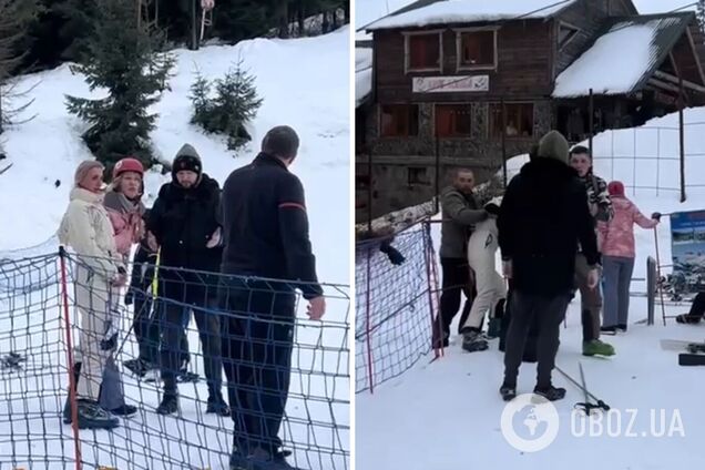 На Драгобрате пьяные поляки угрожали украинцу ТЦК, делом занялась полиция. Видео