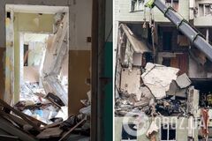 Попадание российского дрона в многоэтажку в Сумах: количество пострадавших возросло до 16, аварийный подъезд закрыли