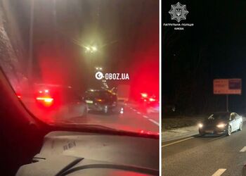 На в'їзді до Києва стались дві ДТП: утворились величезні затори. Фото й відео