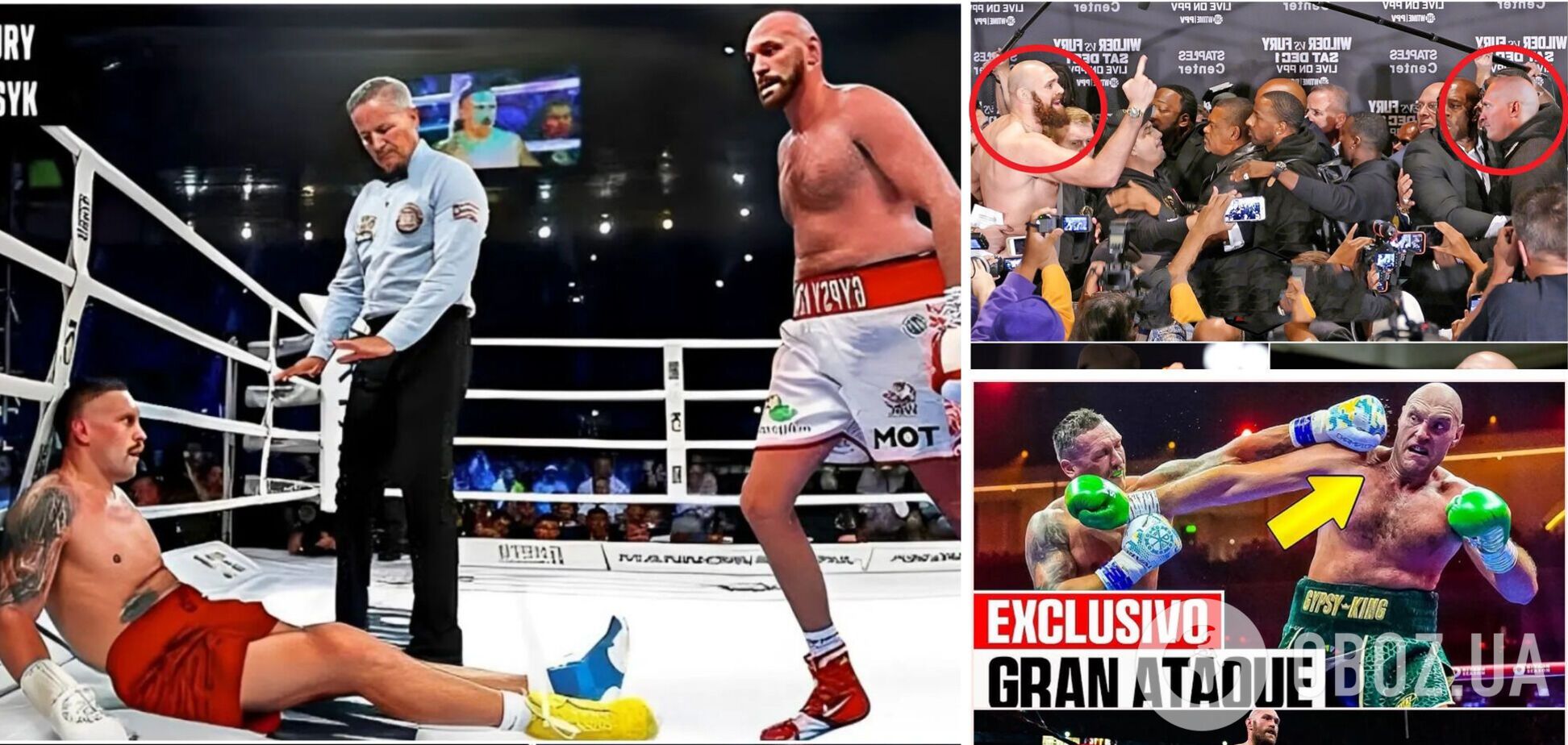 'Усик проиграл Тайсону Фьюри нокаутом и лишился чемпионских поясов'. Новость о сенсационном поражении украинца появилась в соцсетях. Что происходит