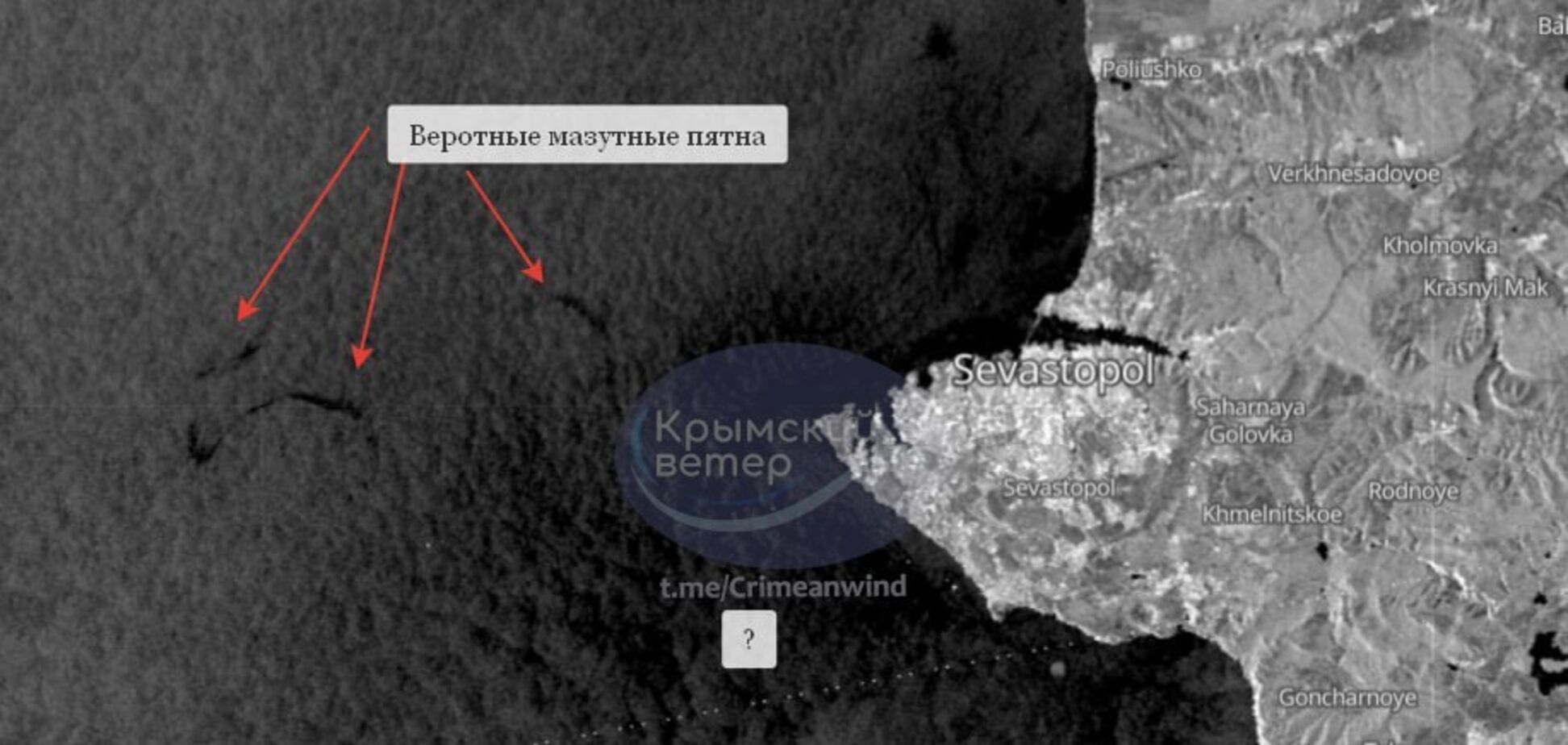 Біля берегів Севастополя зафіксували плями мазуту розміром в кілька кілометрів: з'явились нові дані про наслідки екокатастрофи