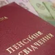 Иллюстрация: фотография пенсионного удостоверения и наличных гривен