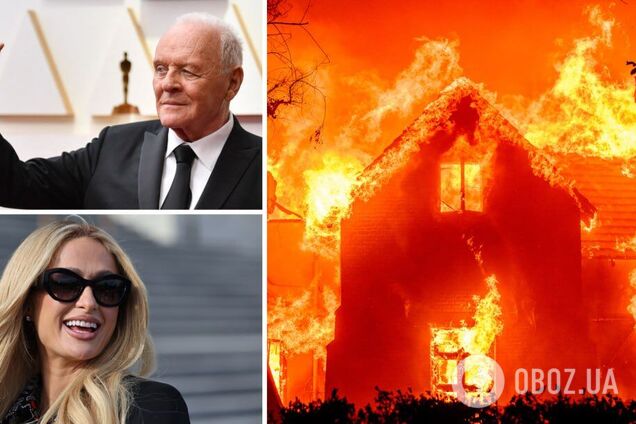 Руины и пепел: Энтони Хопкинс, Пэрис Хилтон и другие звезды Голливуда потеряли роскошные дома из-за пожаров в Калифорнии