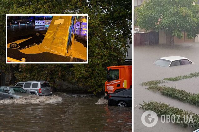 Исчезла девушка, умер мужчина и провалилась маршрутка: последствия аномального ливня в Одессе. Фото и видео