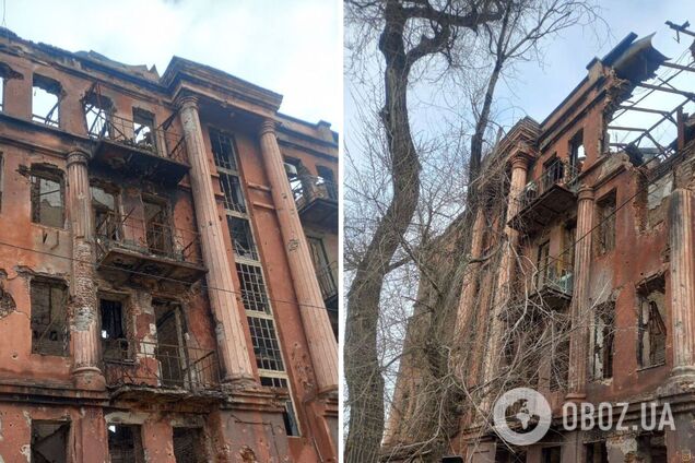 Окупанти в Маріуполі хочуть знести історичний будинок, щоб зводити котеджі для росіян. Фото