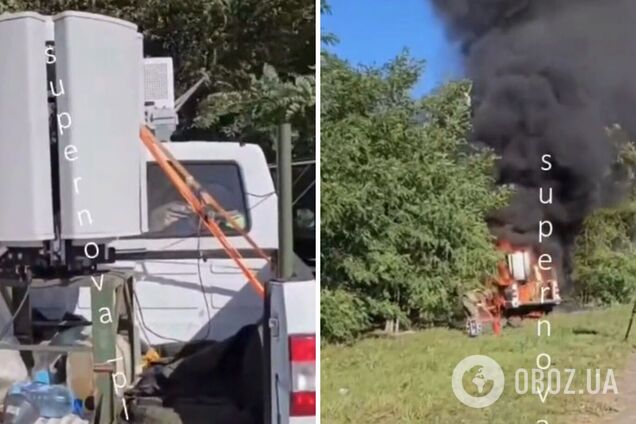 Окупанти похвалилися дорогим РЕБом і поплатились: його швидко перетворили на брухт. Відео