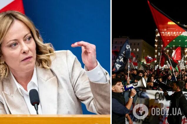 'Виправдовують тероризм ХАМАС!' Прем’єрка Італії відкинула звинувачення у геноциді і засудила пропалестинські акції