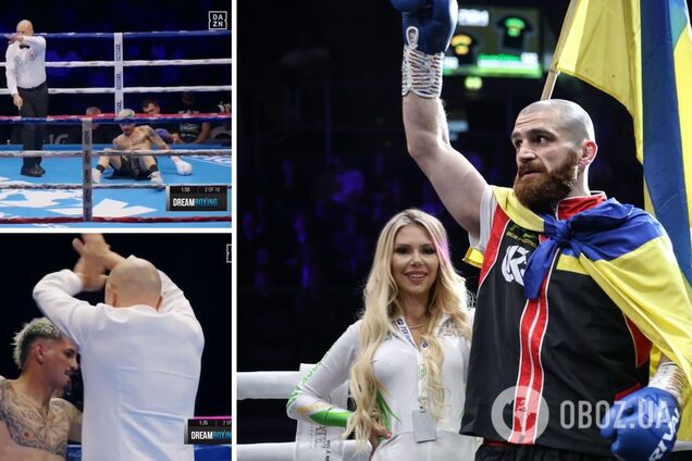 Знаменитый украинский боксер нокаутом завоевал два чемпионских титула. Видео