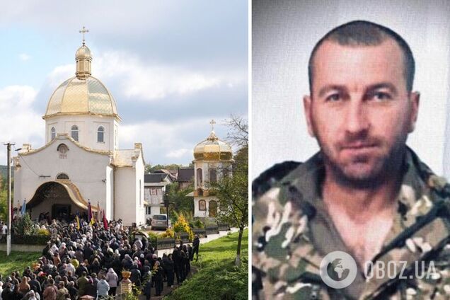 'Дуже добра і щира людина': на Прикарпатті попрощалися з старостою, який загинув в боях за Україну. Фото