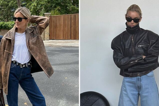 Який вигляд має наймодніша шкіряна куртка осені 2025, яка ідеально пасує під джинси: ідеї образів