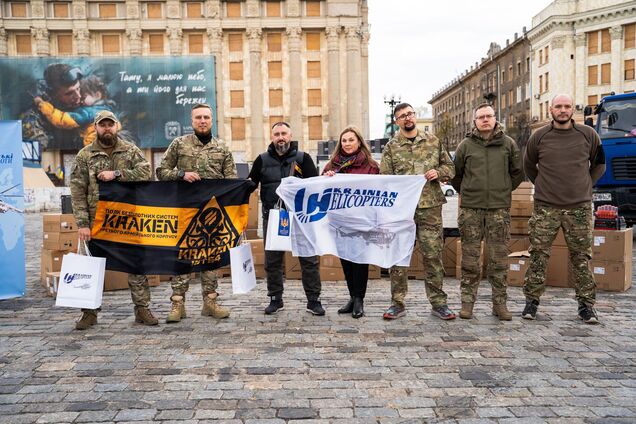 Допомога фронту на мільйони: авіакомпанія 'Українські вертольоти' передала необхідне обладнання полку безпілотних систем KRAKEN