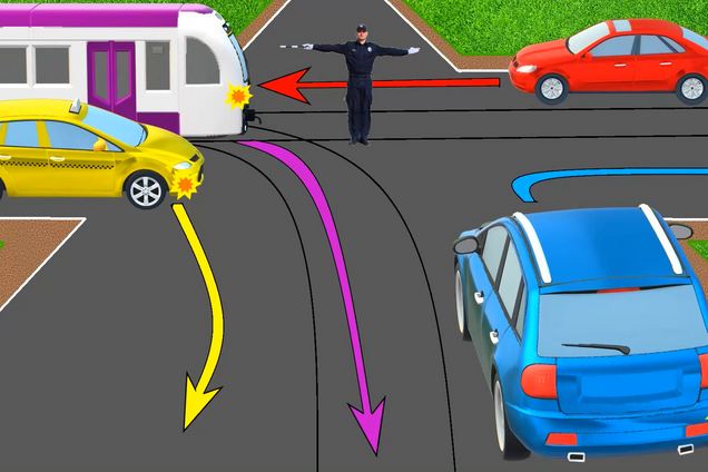 Хто має право проїхати? Тест на знання ПДР