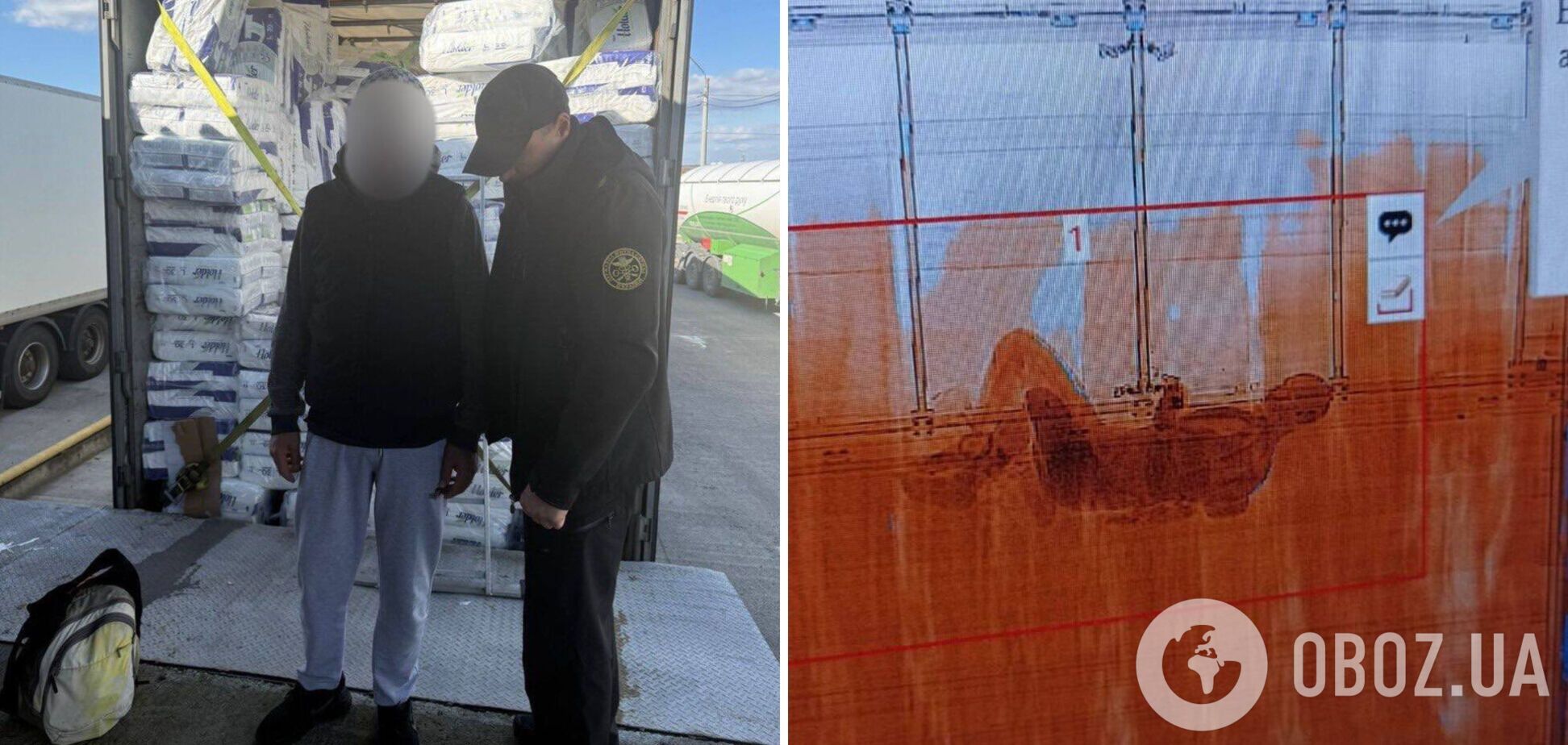 Гражданин Сирии пытался попасть в Украину в фуре с подгузниками, но его быстро разоблачили. Фото и видео